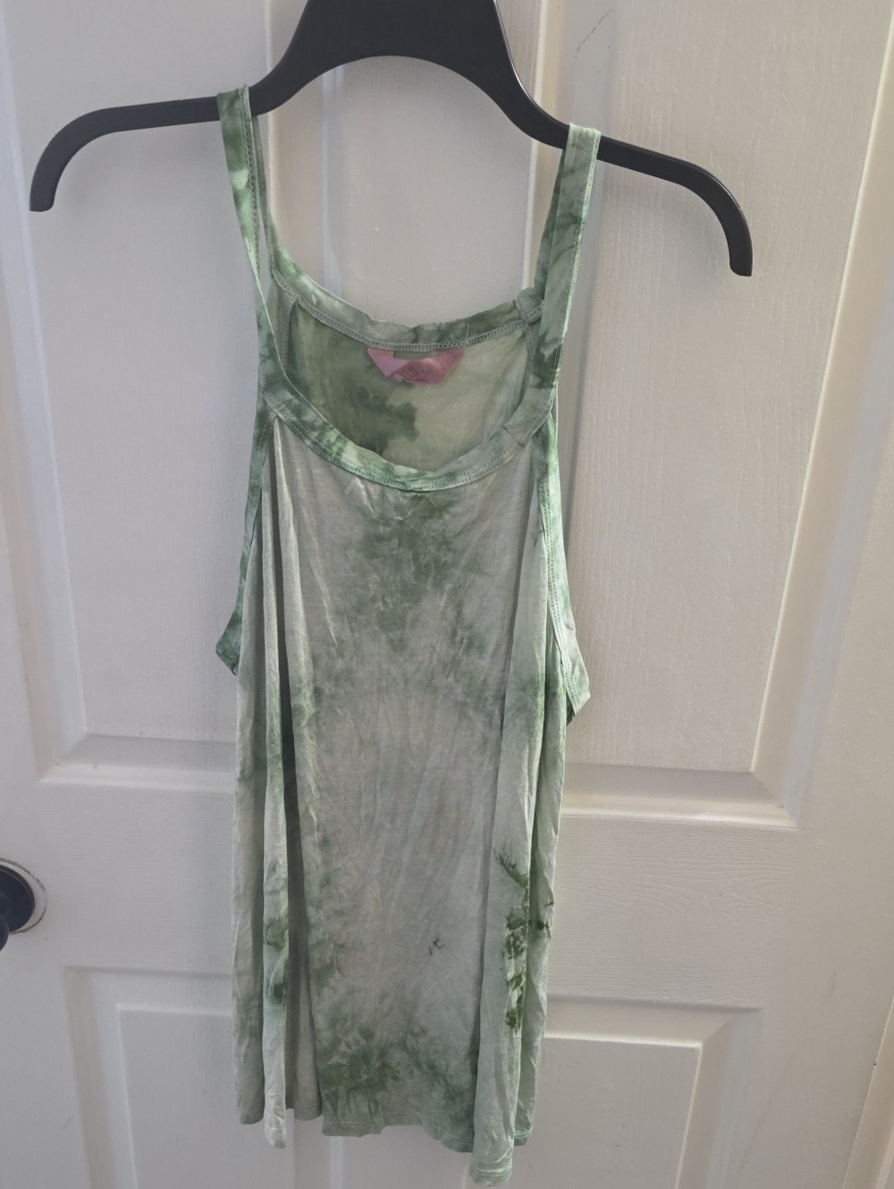 SJS Light Green Tie-Dye Racerback Tank